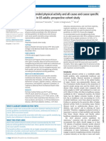 Atividade Física Recomendada e Todas As Causas Específicas de Mortalidade em Adultos Nos EUA - Estudo de Coorte Prospectivo