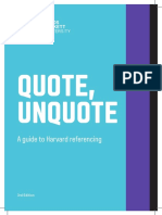 LBU Quote Unquote-A Guide To Harvard Referencing (2019)