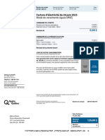 Mode de Versements Égaux (MVE) : Facture D'électricité Du 26 Juin 2023