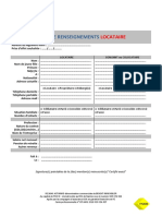 Fiche Renseignements + Liste Pièces À Fournir