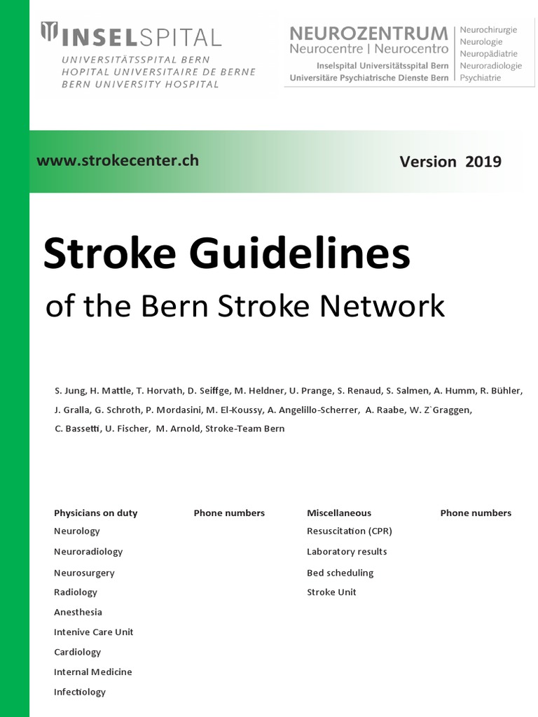 Stroke Guidelines 20190724 | PDF | Stroke | Myocardial Infarction