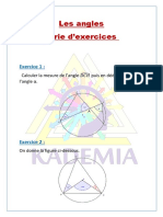 Série Dexercices Sur Les Angles Niveau Difficile