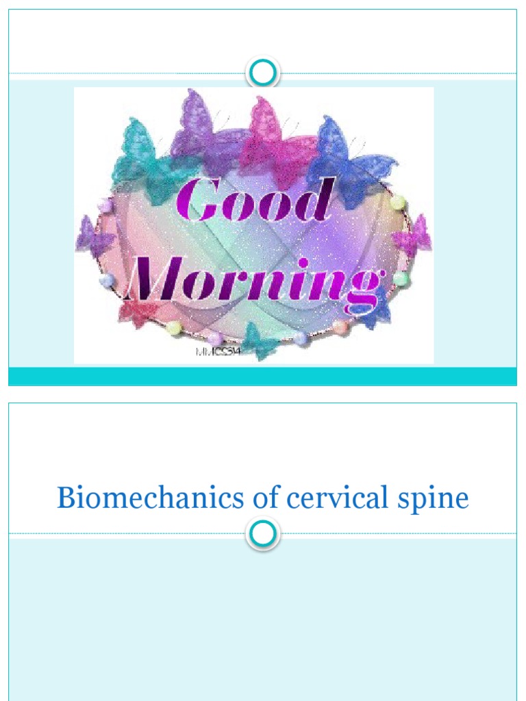 Cervical Spine Biomechanics Overview | PDF | Vertebra | Vertebral Column