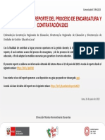 Comunicado 096-2023 TRIGÉSIMO SÉPTIMO REPORTE DEL PROCESO DE ENCARGATURA Y CONTRATACIÓN 2023