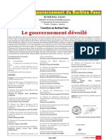 Album Nouveau Gouvernement Du Burkina Faso
