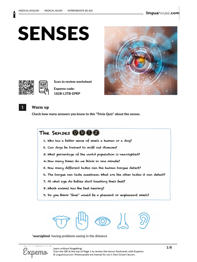 Senses-British-English-Teacher | PDF | Odor | Senses
