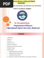 Unit 4-Feedback Amplifier by Dr. Meenakshi Rana