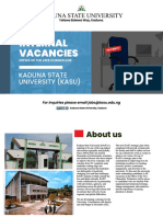 KASU Internal Vacancy Edit