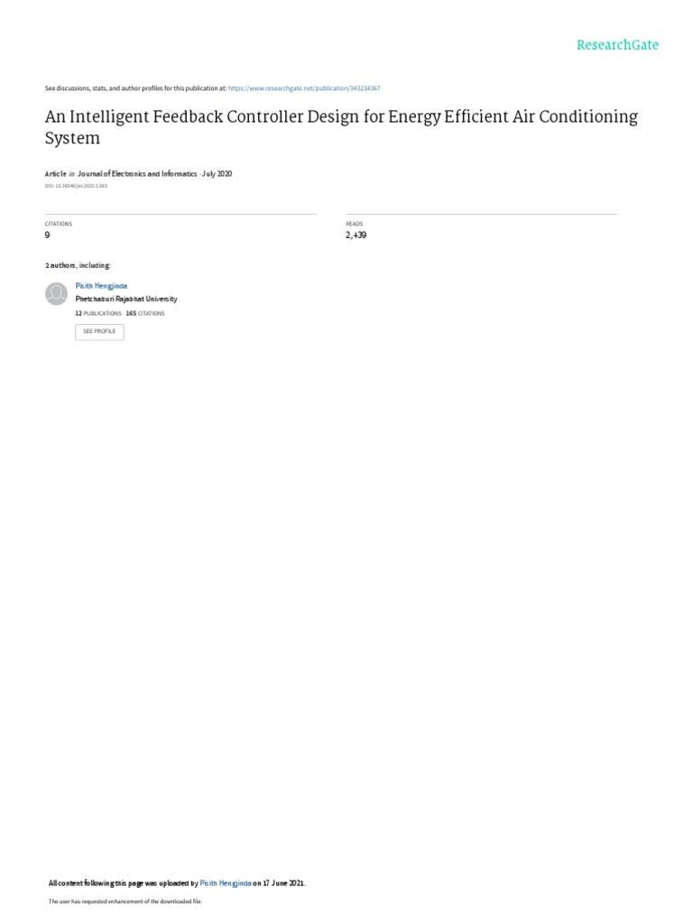 An Intelligent Feedback Controller Design For Ener | PDF ...