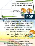 Read and Write Numbers Up To 10 000 000 in Symbols and in Words