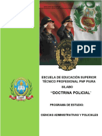 Silabo Doctrina Policial