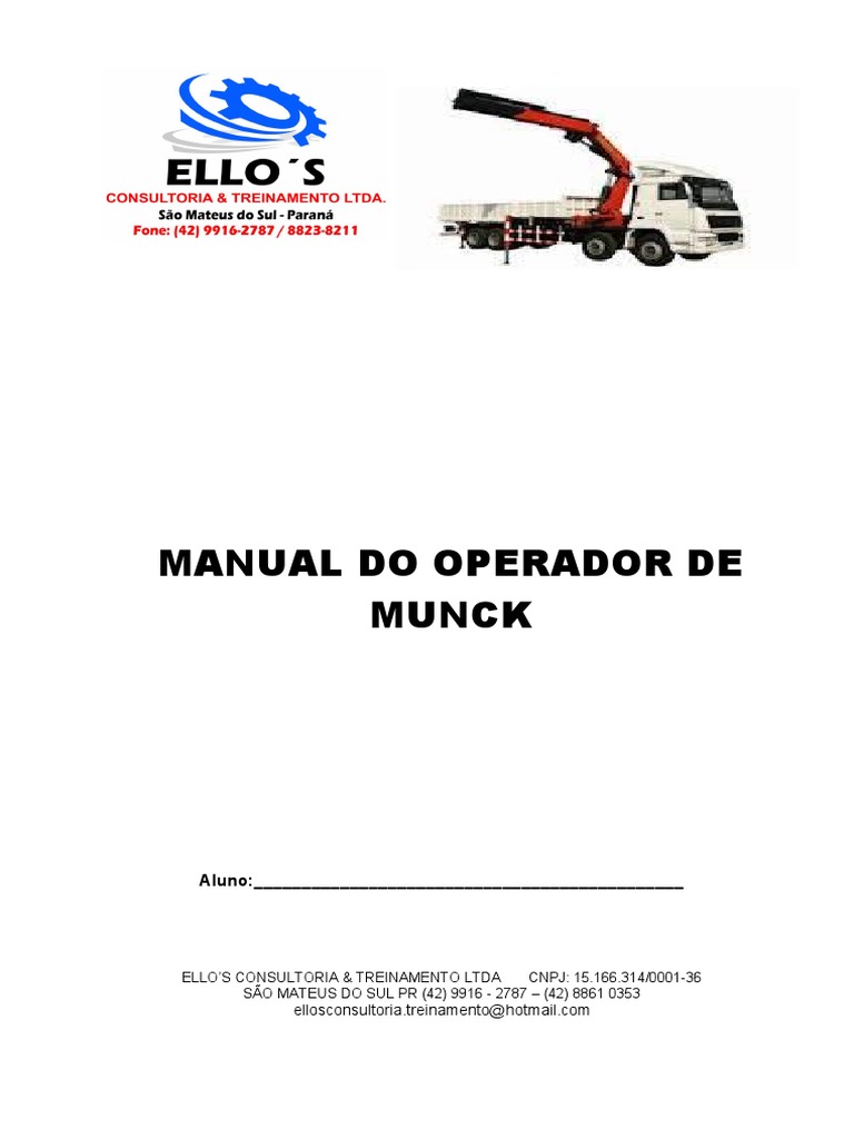 Manual de Muck | PDF | Logística | Guindaste (máquina)
