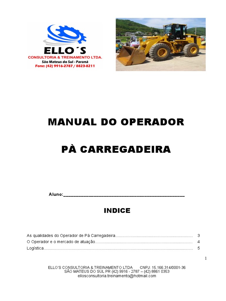 Manual Do Operador Empilhadeira, PDF, Logística