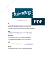 Make 10 Bingo Cards