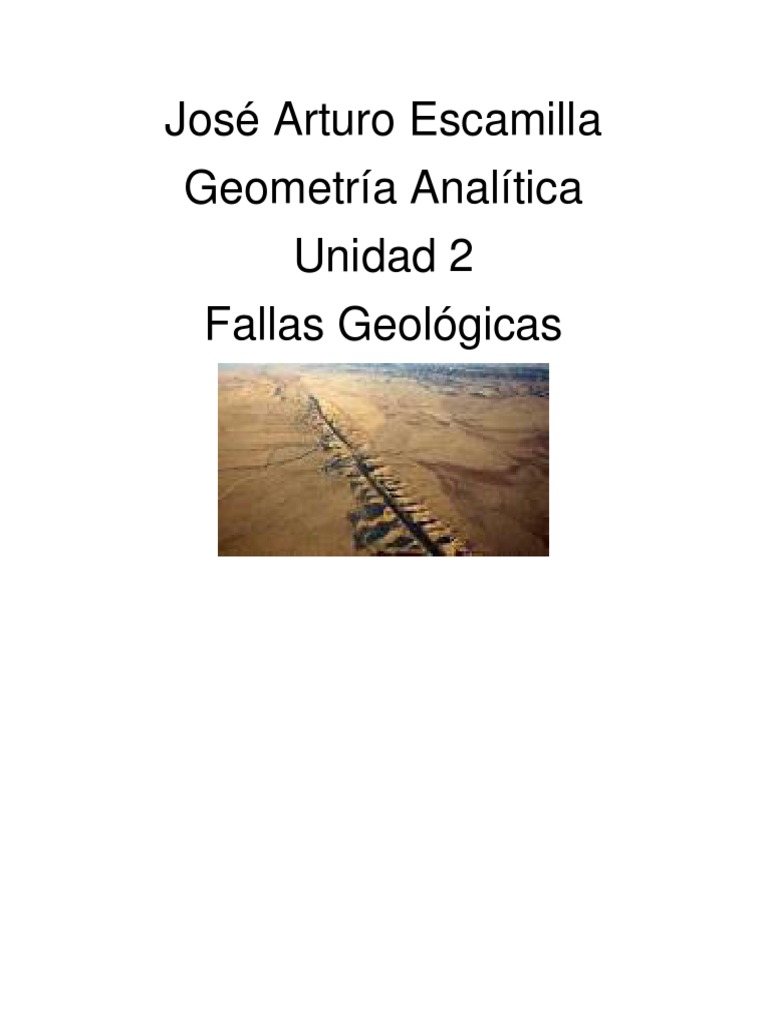 Fallas Geologicas Pdf