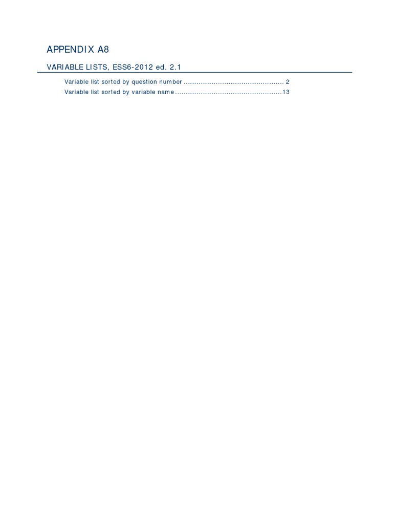 ESS6 Appendix A8 E02 1 | PDF | Discrimination | Employment