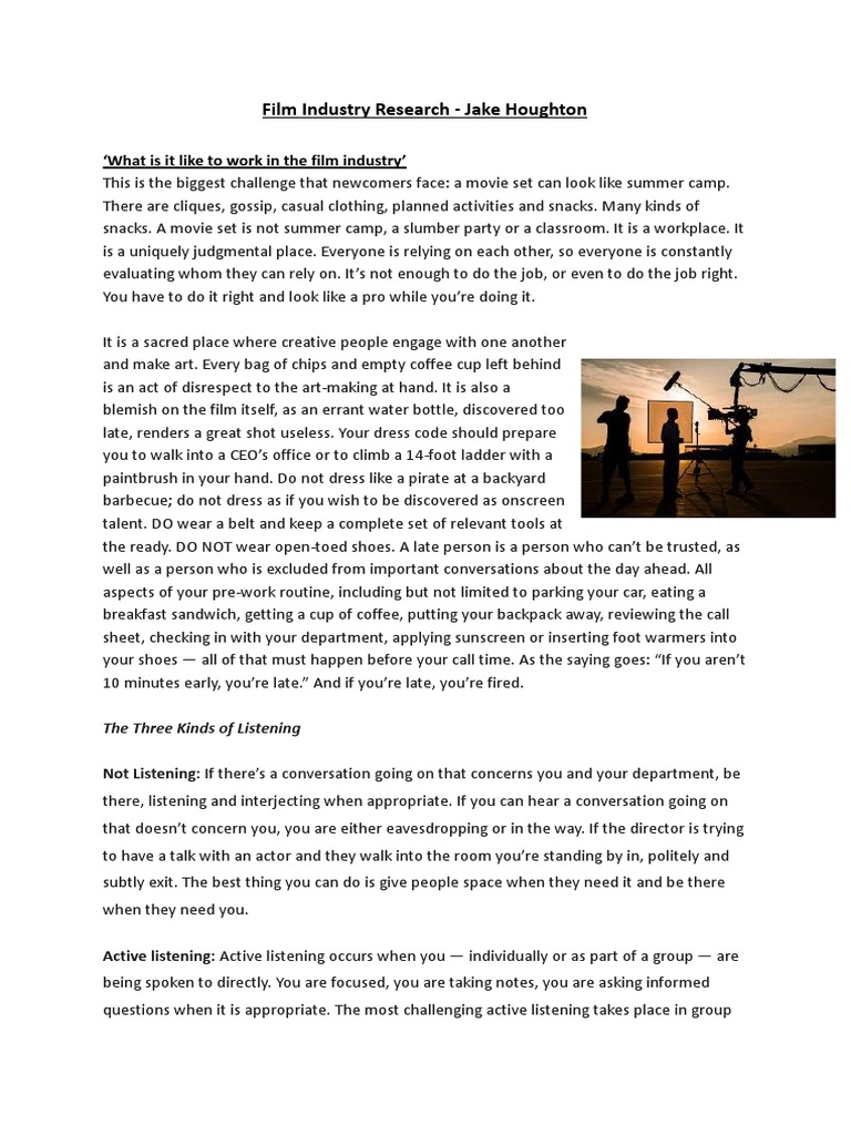 Film Industry Research PDF