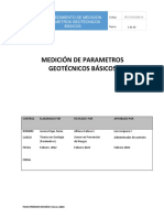 PROCEDIMIENTO MEDICIÓN DE PARAMETROS GEOTÉCNICOS BÁSICOS - Revisado - 23-02-2022