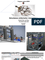 Redactat in Scop Didactic de Lucian Milica: Simularea Sistemelor Mecanice