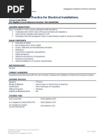 SS638: Code of Practice For Electrical Installations