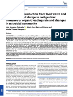 J of Chemical Tech Biotech - 2022 - Moreno Andrade - Biohydrogen Production From Food Waste and Waste Activated Sludge in