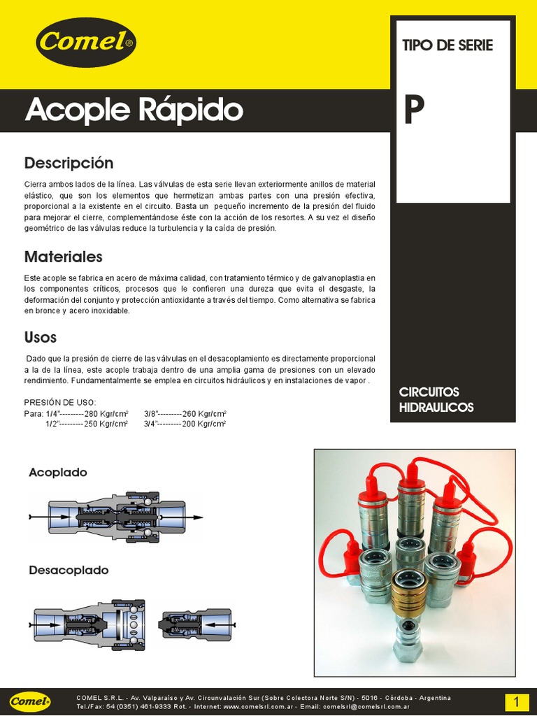 COMEL Serie P | PDF | Química | Ingeniería mecánica