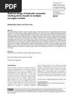 Lightweight Design of Excavator Working Device Based On