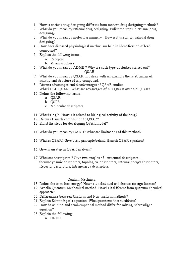 Question Bank PDF Nuclear Resonance Spectroscopy