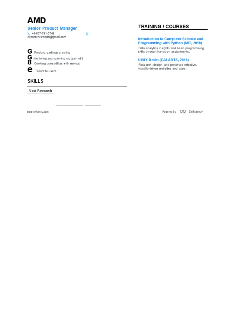 Double Column Resume Template Enhancv 1 d747b76f51 | PDF