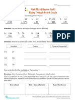 Math Mixed Review Part 1 Flying Through Fourth Grade