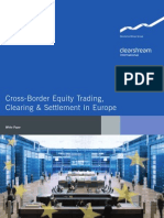 Cross-Border Equity Trading Clearing & Settlement in Europe (By Deutsche Borse)
