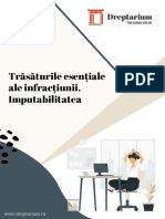 Trăsăturile Esențiale Ale Infracțiunii. Imputabilitatea