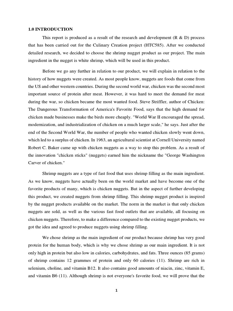 Assignment Food Creation | PDF | Breads | Seafood