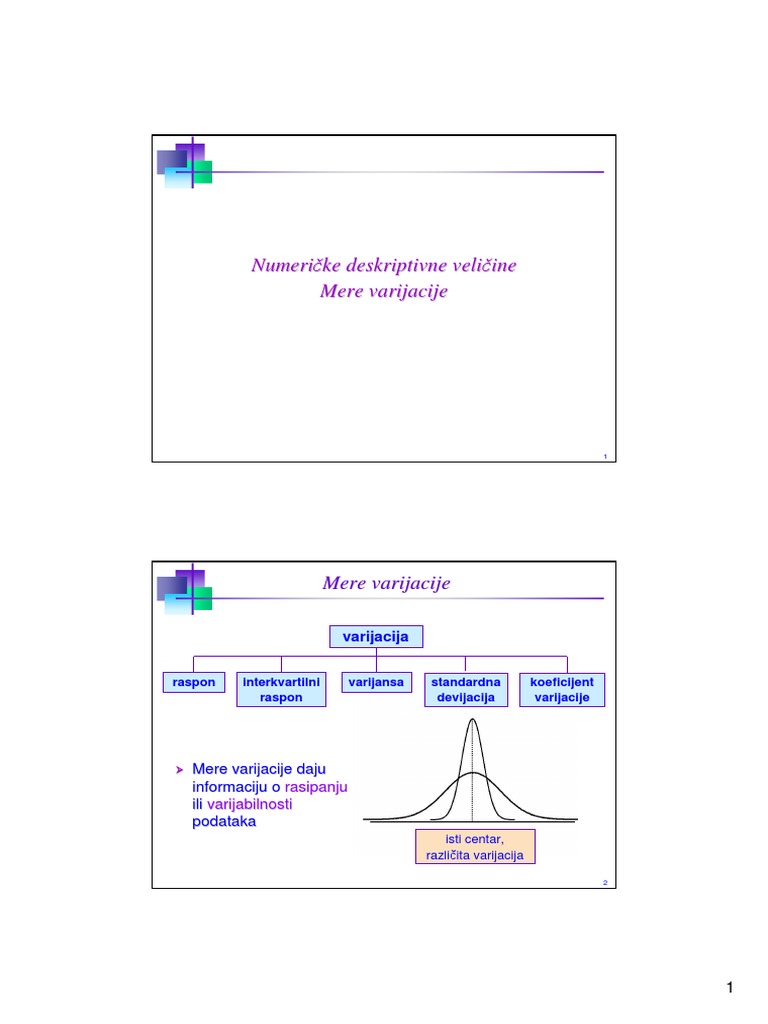 4b Mere Varijacije | PDF