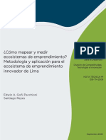Como Mapear y Medir Ecosistemas de Emprendimiento Metodologia y Aplicacion para El Ecosistema de Emprendimiento Innovador de Lima