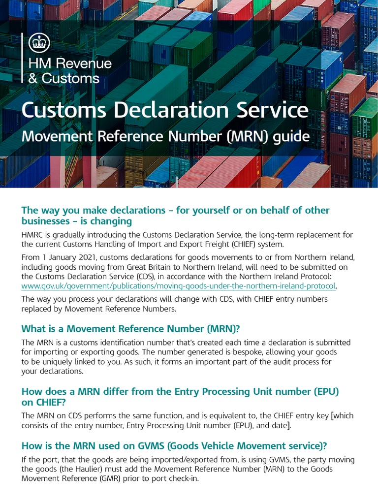 8120 CDS Movement Reference Number MRN Guide v7 Accessible PDF