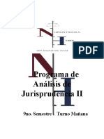 Programa Análsis Jurisprudencia II