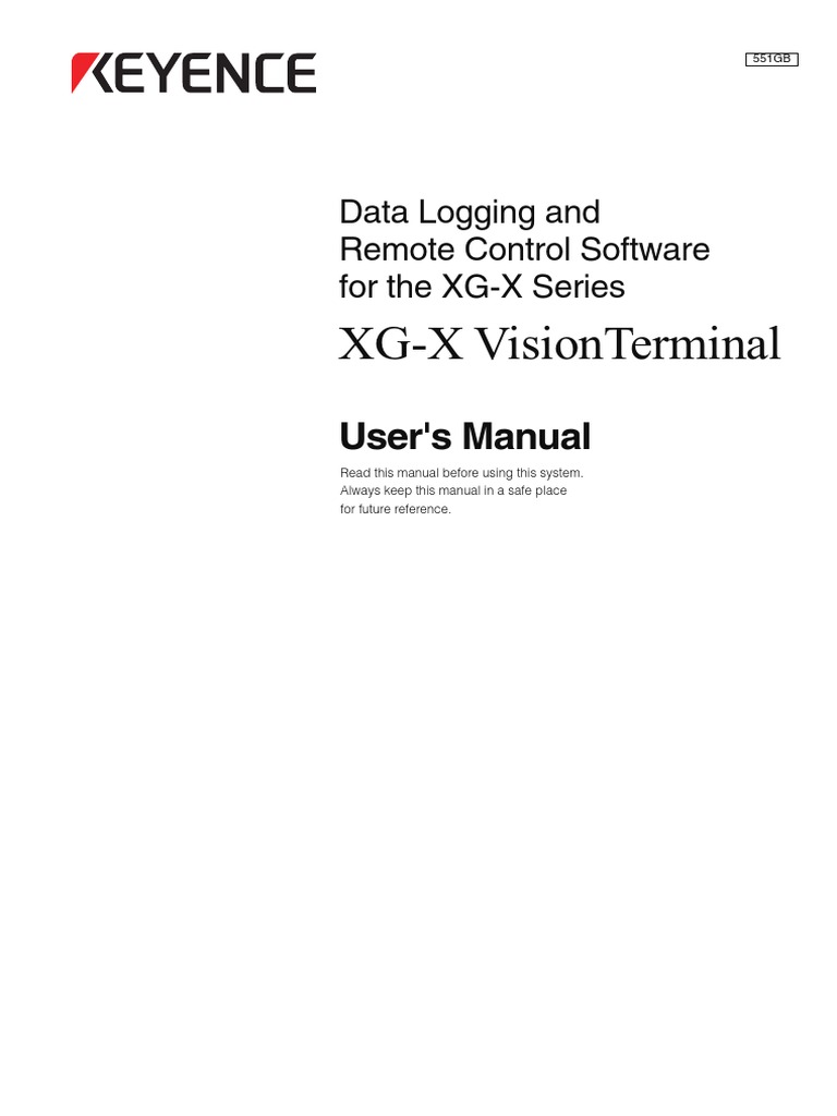 XGX Keyence PDF Installation Programs) Remote Desktop