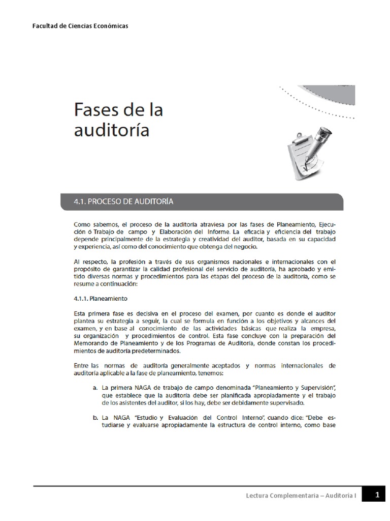 Fases de La Auditora | PDF