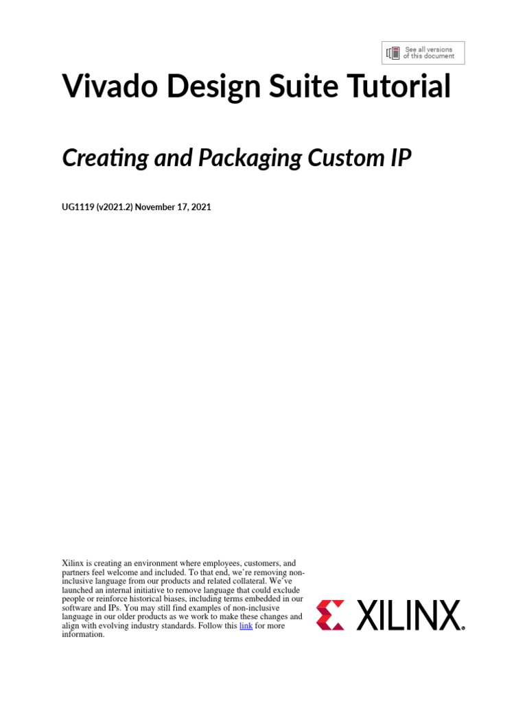 Ug1119 Vivado Creating Packaging Ip Tutorial | PDF | Computer File ...