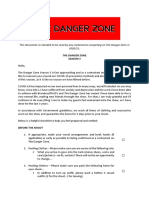 The Danger Zone S3 Contestant Checklist