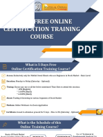 5 Days FREE Online Certification Training Course