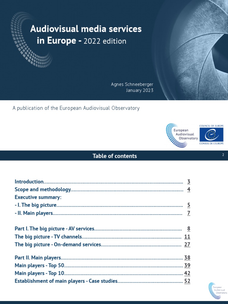 Audiovisual Media Services in Europe 2022 Edition A. Schneeberger