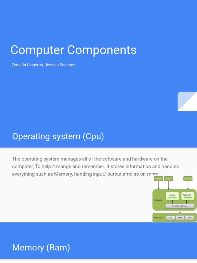 Computer Component Slide Show | PDF