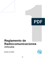 Reglamento de Radiocomunicaciones: Artículos