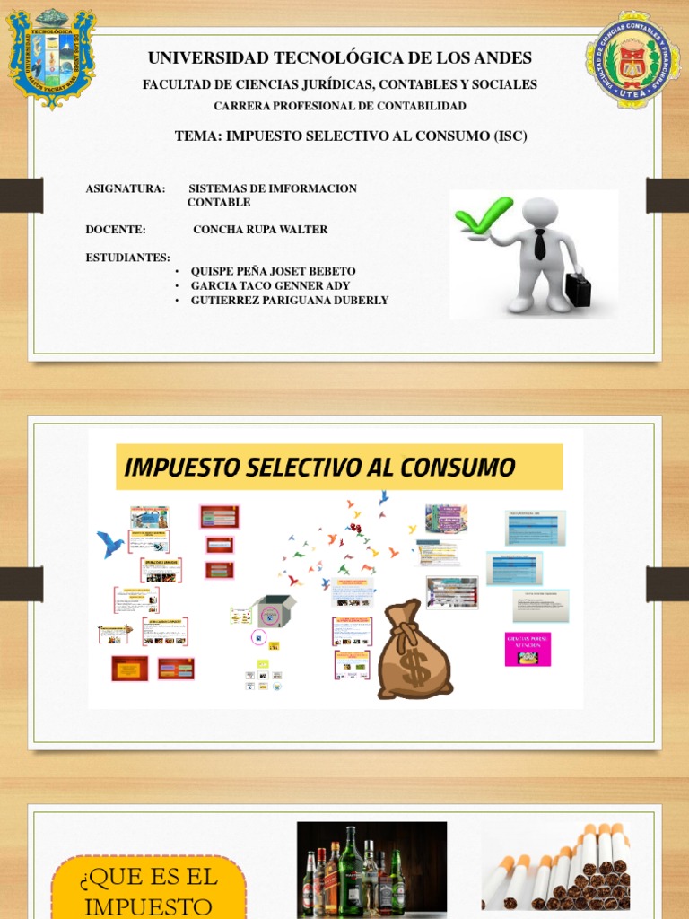 IMPUESTO SELECTIVO AL CONSUMOSISTEMAS PDF Impuestos Economias
