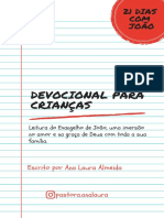 21 Dias Com João - Devocional para Crianças