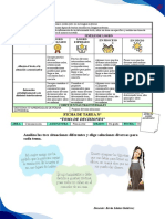 Ficha de Tarea 4to Grado Produccion de Textos