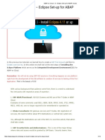 ABAP On Cloud - 3 - Eclipse Set-Up For ABAP Cloud