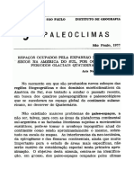 ABSABER, 1977 - Espaços Ocupados Pela Expansão Dos Climas Secos Na América Do Sul Por Ocasião Dos Períodos Glacais Quaternários